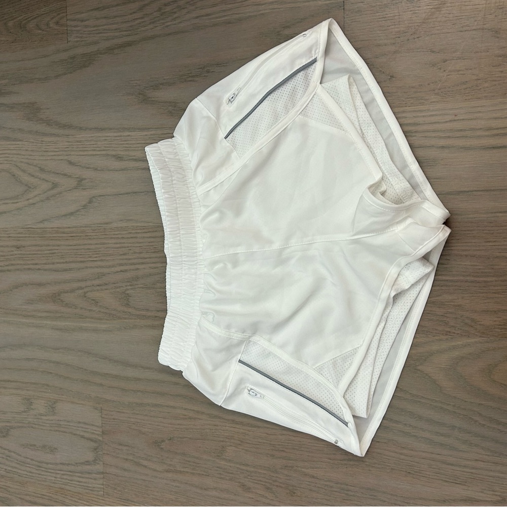 Women's White Athletic Shorts